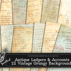 Sfondi vintage grunge per diari, album, effimeri stampabili, etichette facili, tasche, buste e altro, stampe da bordo a bordo