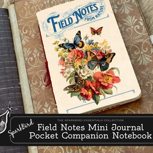 DIY Mini Pocket Journal for Nature Observations and Reflection. Pobierz, wydrukuj, opraw ten mini notes. Świetny dla początkujących. Świetne prezenty.