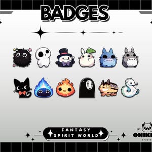 Kawaii Anime Emotes | Whimsical Fantasy Spirit Inspired Twitch & Discord Set