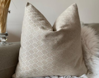 Cream Soft Linen Throw Pillow Covers, Decorative Pillows for Livingroom Couch, Solid Linen Cushion Case Lumbar Pillow, Linen Custom Cushion