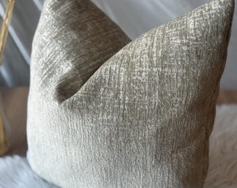 Crème goud sierkussenhoes, chenille kussensloop, fluwelen kussensloop, kussen voor bank, decoratief kussen, lendekussenslopen, lumbale kussenslopen