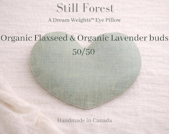 Organic Lavender Weighted Eye Pillow | Hot Flash Cooling + Headache Comfort