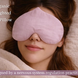 Almohada de ojos con peso de lavanda orgánica: regalo posparto para mamás primerizas / Sueño relajante y relajante