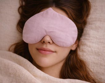 Almohada con peso para los ojos para aliviar la migraña y el sueño – Lino y lavanda orgánicos – Dream Weights™