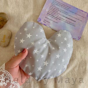 Self Care Gift for Sleep & Calm – ORGANIC Lavender Heart Weighted Eye Pillow – Dream Weights™