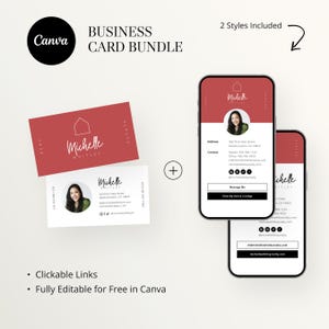 Bundel digitaal visitekaartje en visitekaartjes, vastgoedmarketing, modern vastgoedvisitekaartje, ondernemer, canvassjabloon, stijlvol