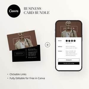 Bundel digitaal visitekaartje en visitekaartjes, vastgoedmarketing, modern vastgoedvisitekaartje, ondernemer, afdrukbare kaart