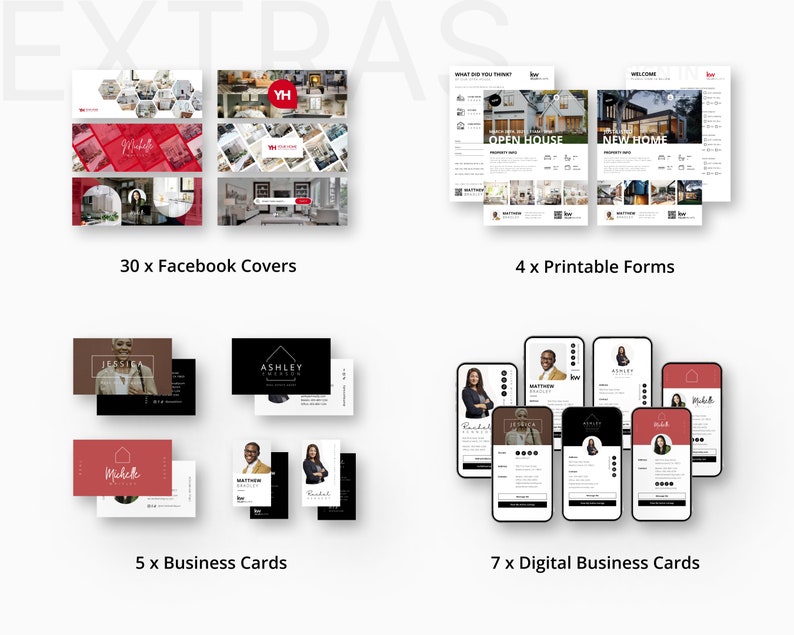 Keller Williams Marketing Bundle, Social Media Template Bundle, Keller
