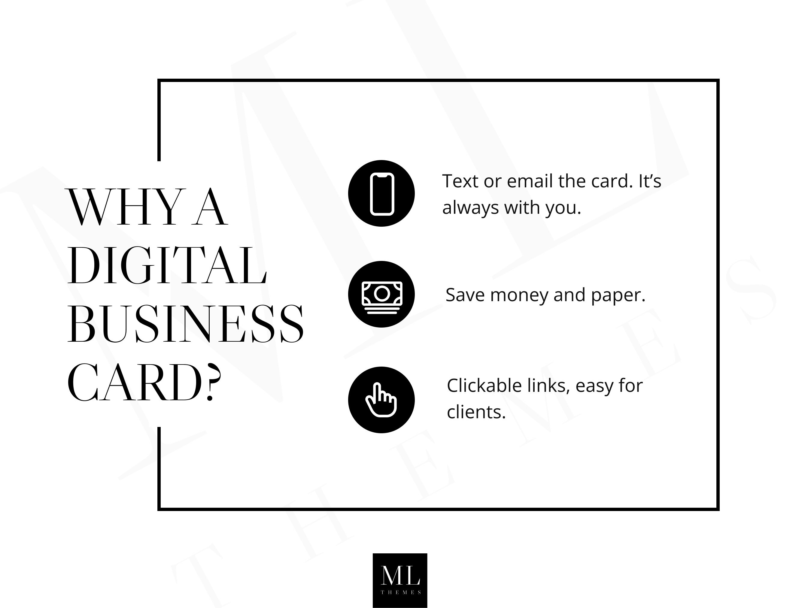 Digital Business Card Canva Template Real Estate Business Etsy