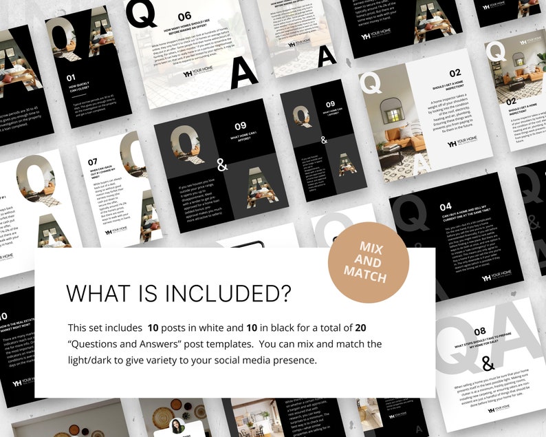 Real Estate Q and A Social Media Templates, Real Estate Social Media ...
