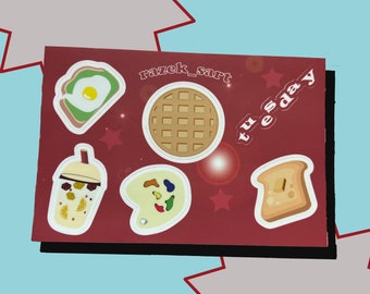 ZESTAW NAKLEJEK| arkusz naklejek do scrapbookingu i dziennika