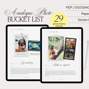 Planificador digital BUCKET LIST, 100 cosas que hacer, Planificador de objetivos de vida, Libro de memoria, Planificador digital, Regalos digitales, Diario de viaje, Lista de tareas pendientes
