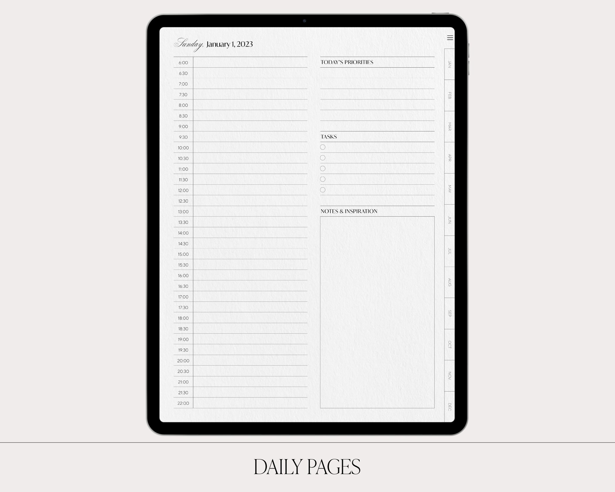 Digital Daily Planner Goodnotes Journal Diary Journal iPad Etsy