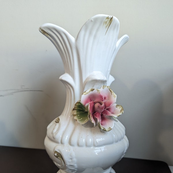 Vintage  12" Capodimonte Vase
