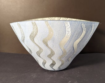 Monica Backström (Taiga 2000) Widening Bowl with Undulating Decor