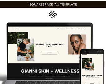 Squarespace 7.1 Beauty Website Template: Modern Design
