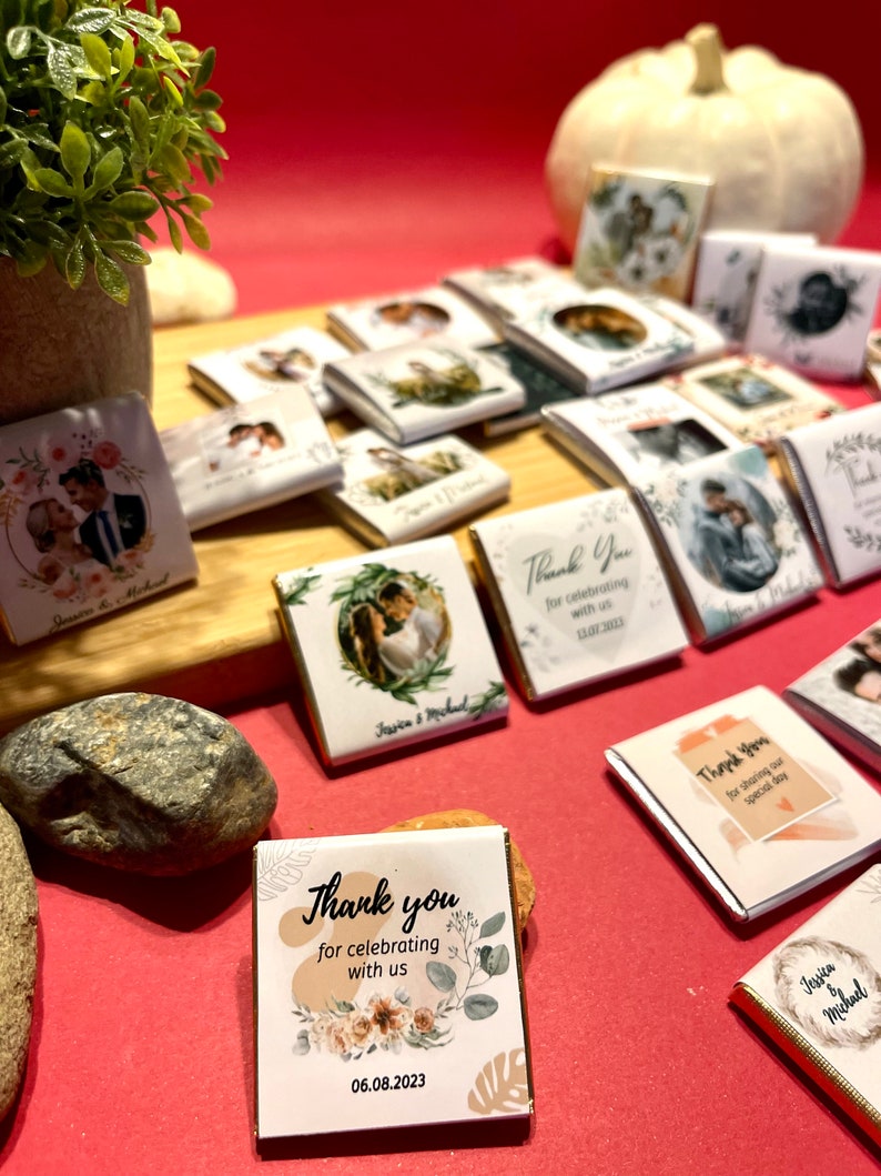 Personalized Chocolate With Photo Bulk Chocolate Favors - Etsy