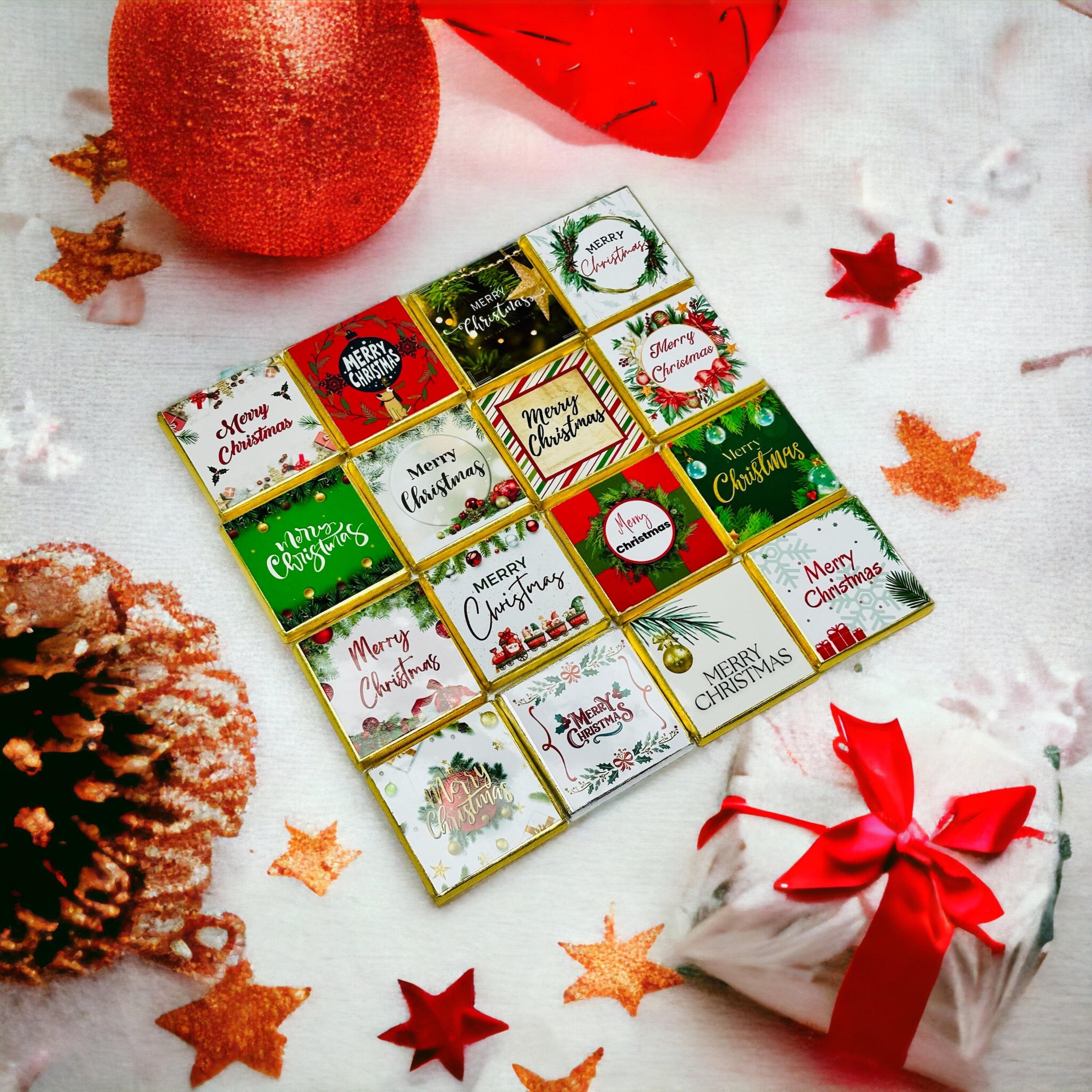 50 Christmas Chocolate Gifts With Box Christmas Party Decor Gold or — free download