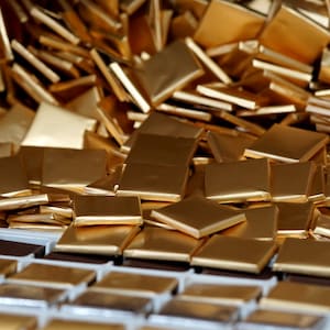 Gold- oder Silberfolie Milchschokolade Neapolitaner, Minimalist Pralinen