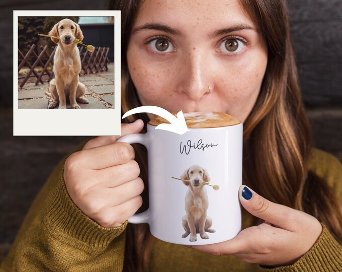 Custom dog mug | Personalized dog mug from photo | Dog cup | Mug with dog name