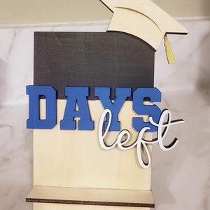 Chalkboard Graduation Countdown, Grad, Personalization Countdown, Class of 2024 Countdown