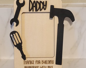 Father's Day Photo Frame Magnetic, Grampa Magnet, Papa Magnet, Father's Day,