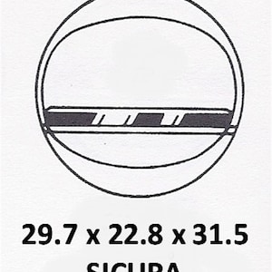 Rare- Nos (New) SICURA BREITLING Oval Top-Round Bottom Crystal