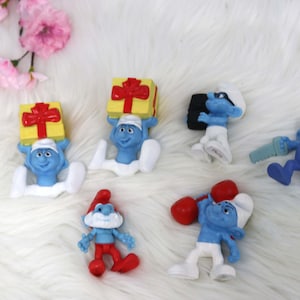 Smurfs, Vintage Mattel Smurfs Toys, 2011 McDonalds Figures, Toys, Childrens Toys, Vintage Toys, Vintage Mattel, Barbell Smurf, Hefty
