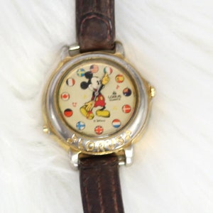 Mickey Mouse Watch, Antique Watch, Wristwatch, Seiko Mod Watch, Ladies Watch, Seiko Watch, Vintage Ladies Watch, Ladies Wristwatch, A