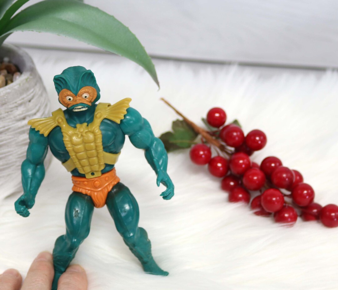 Mer-man Action Figure He-man MOTU Mattel 1981 Masters of the Universe ...