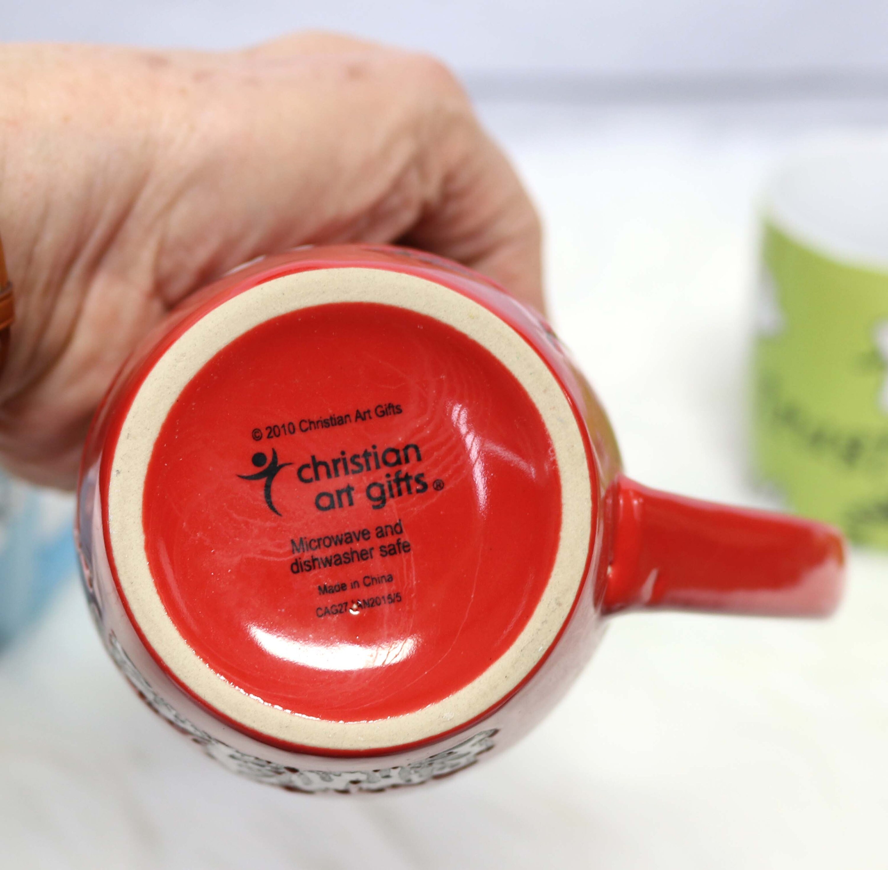 Christian Stoneware Mugs, Religious Scripture, Set of 4 - Etsy