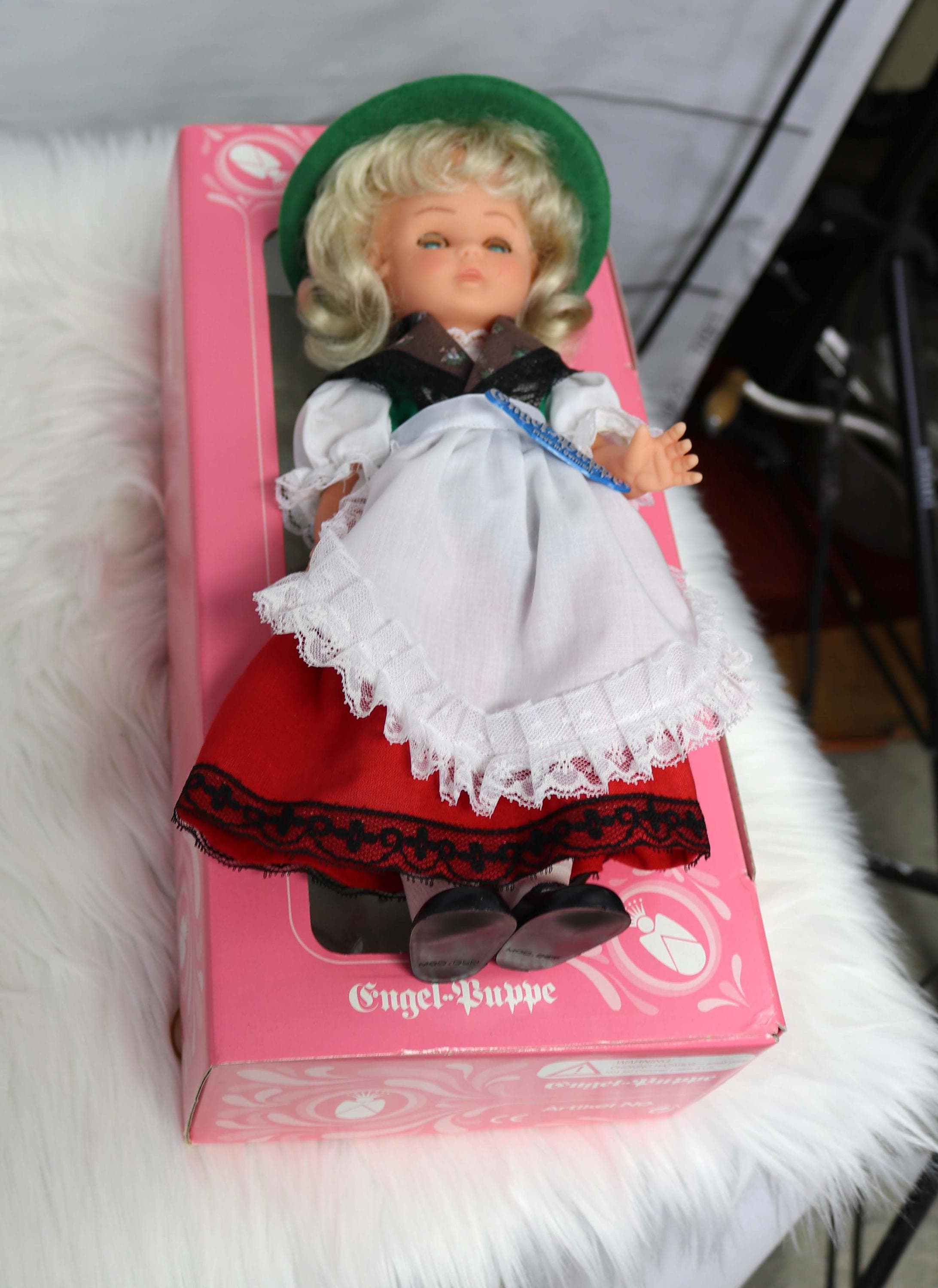 Vintage Engel Puppe Doll, Bavarian Folk Costume, New in Box - Etsy