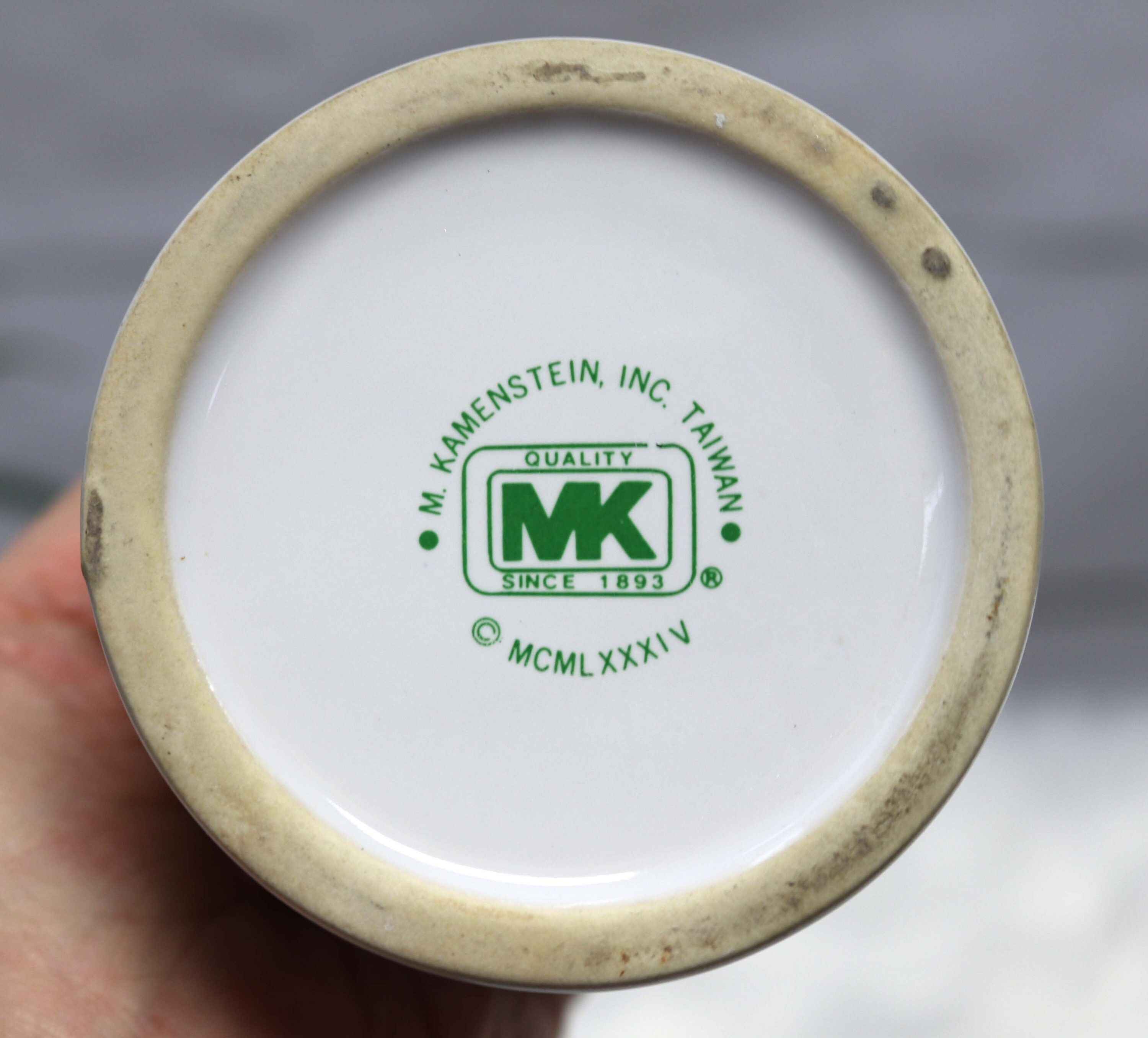 M. Kamenstein Vintage Grease Jar With Matching Salt and Pepper Etsy