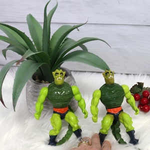He- Man Masters of the Universe Origins Vintage Whiplash Action Figure MOTU 1983, Vintage Mattel Toys, Vintage Toy, Wonderbox Vintage