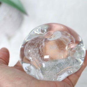 Paperweight, Paper Weight, Minimalist Décor, Crystal Paperweight, Glass Paperweight, Gift for her, Birthday Gift for her, Glass Paperweight,