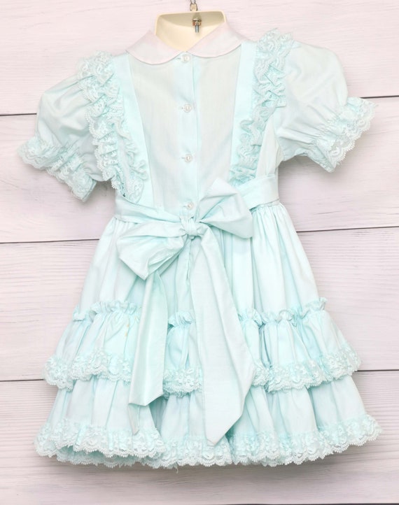 Vintage Toddler Dress, Lilo Ruffled Dress, Baby G… - image 2