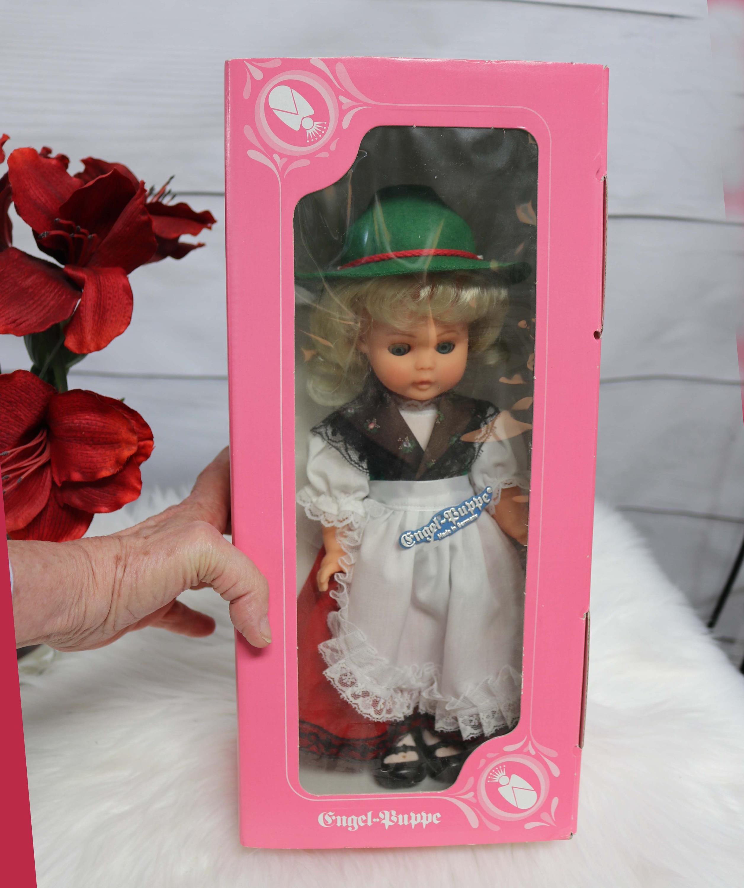 Vintage Engel Puppe Doll, Bavarian Folk Costume, New in Box - Etsy