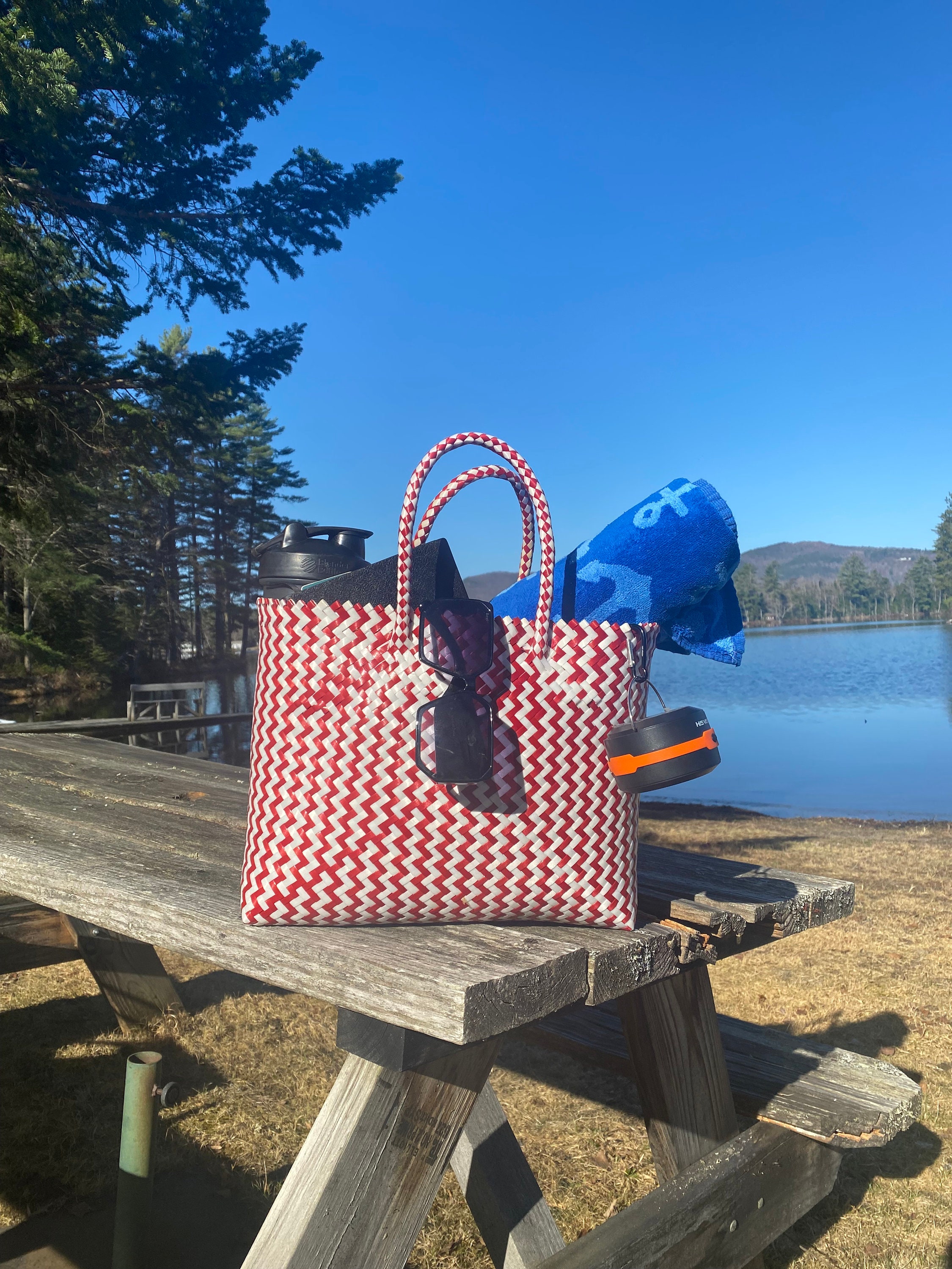 Hand Woven Recycled Plastic Tote Bag — TURTLE & HARE