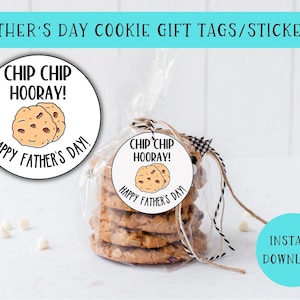 Father&#39;s Day Gift Tag or Stickers | Father&#39;s Day Cookie Tag | Father&#39;s Day Favor Tag | Printable Cookie Tag | Father&#39;s Day Treat Printables