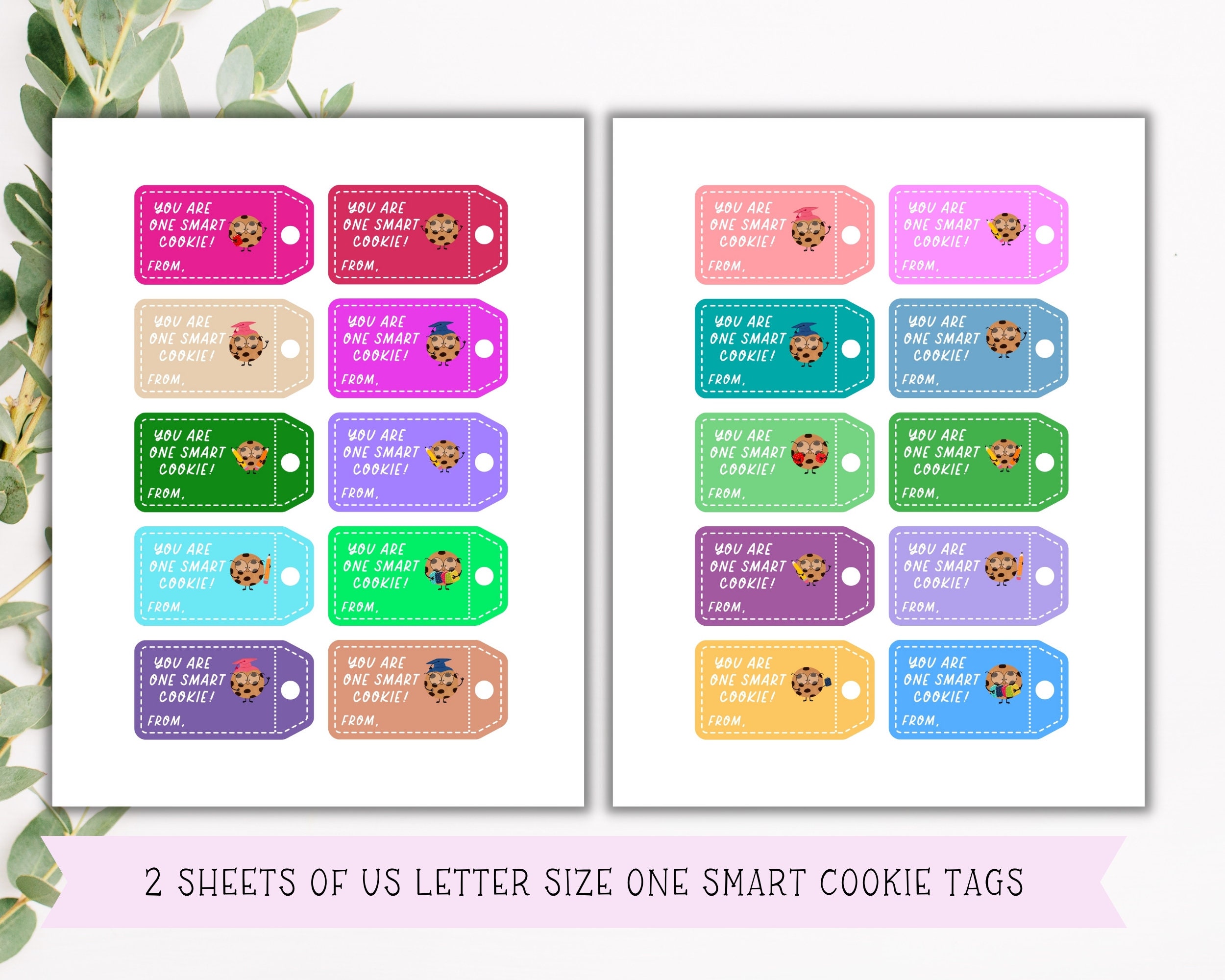 One Smart Cookie Tag | One Smart Cookie | Graduation Gift Tags ...