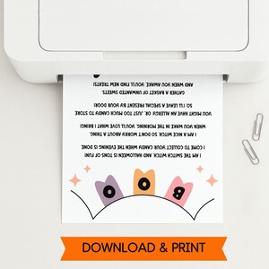Simply download and print the Switch Witch printable. It comes as a non-editable PDF in size 8.5" x 11"