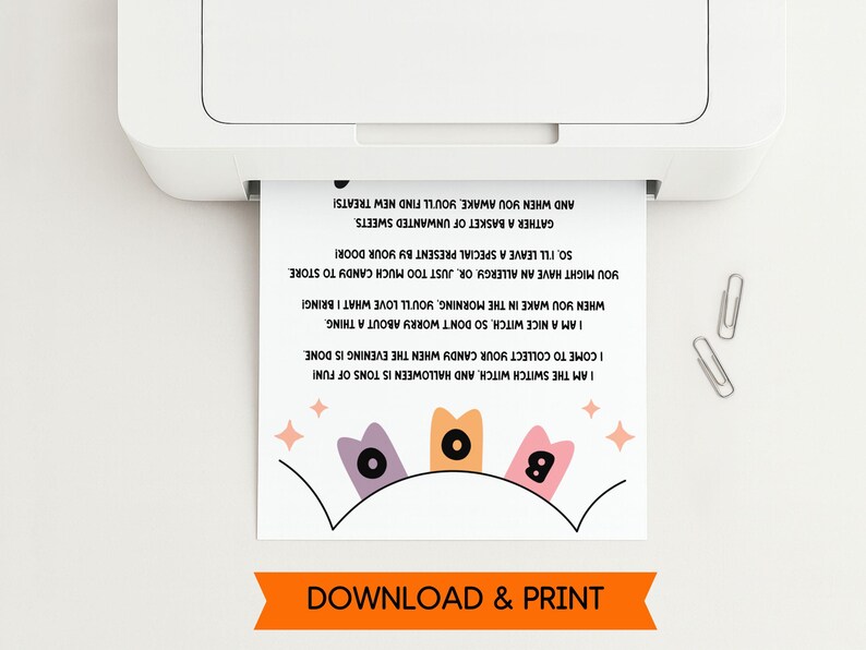 Simply download and print the Switch Witch printable. It comes as a non-editable PDF in size 8.5" x 11"