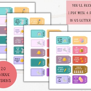 You'll receive 1 PDF with 4 pages in US letter size. You'll receive 20 unique designs.