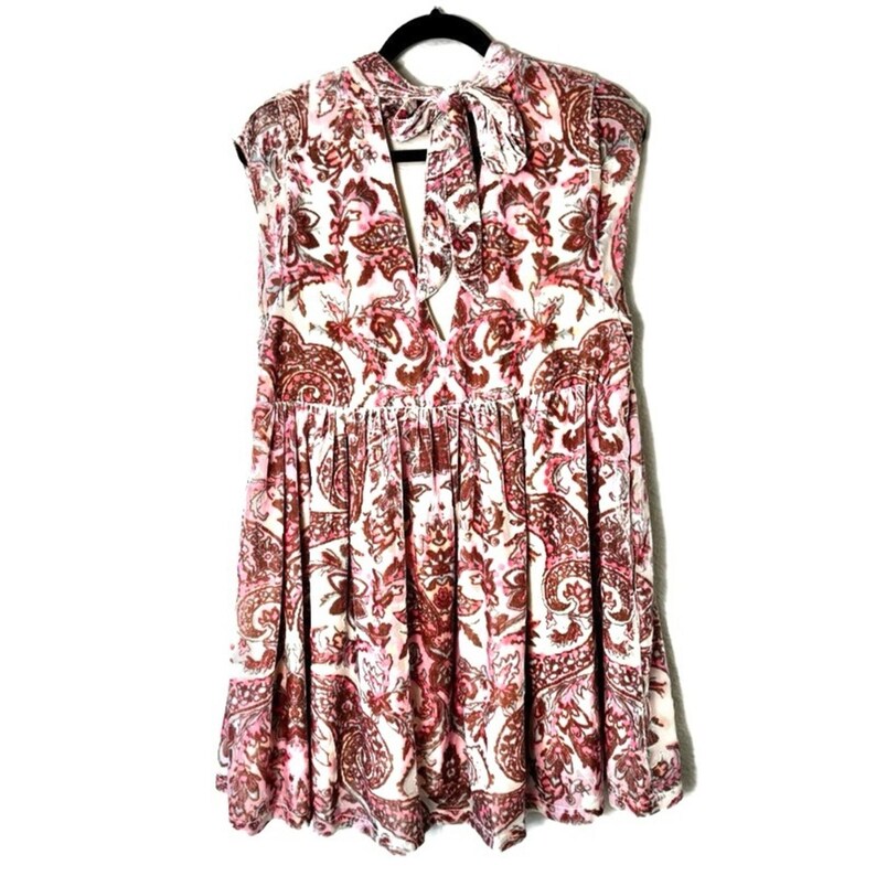 Free People All the Time Velvet Mini Baby Doll Dress Size Medium image 2