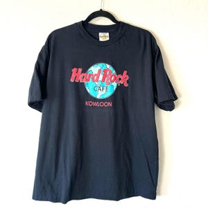 Vintage Single Stitch Hard Rock Cafe Kowloon T Shirt Size XL
