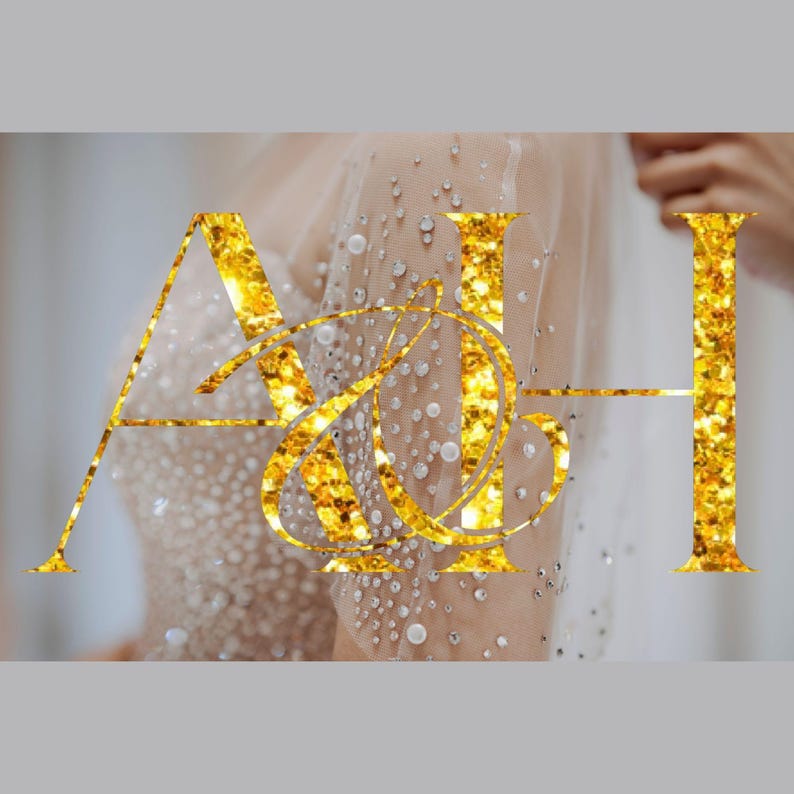 Elegant Wedding Monogram Logo Design (digital Download) - Etsy