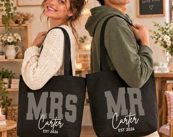 Personalized Mr & Mrs SVG, Custom Couple Names, Wedding Design (Digital Download)
