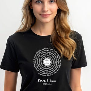 Personalized Song Lyrics Print, Anniversary Gift (Digital File)