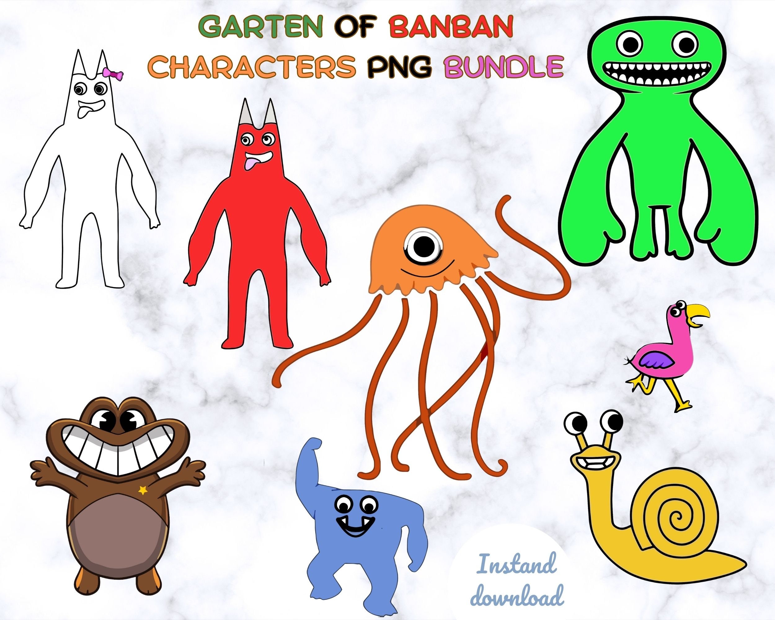 Garten of Ban Ban crew SVG