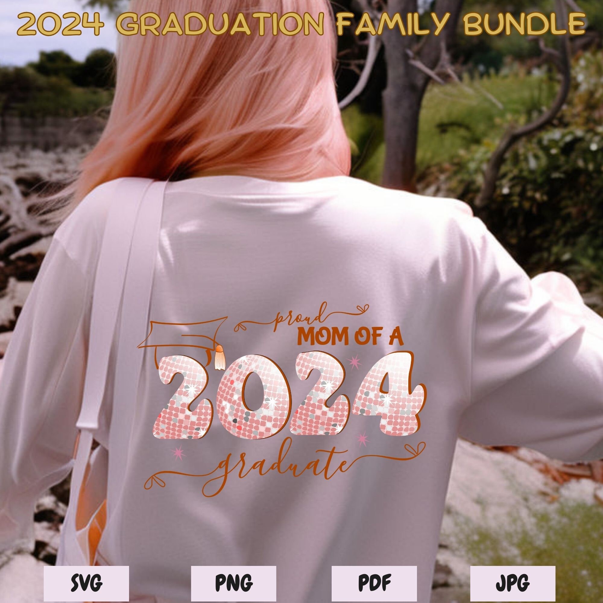 Proud Family of 2024 Graduate SVG, Graduation Cap, 2024 Graduation Svg ...